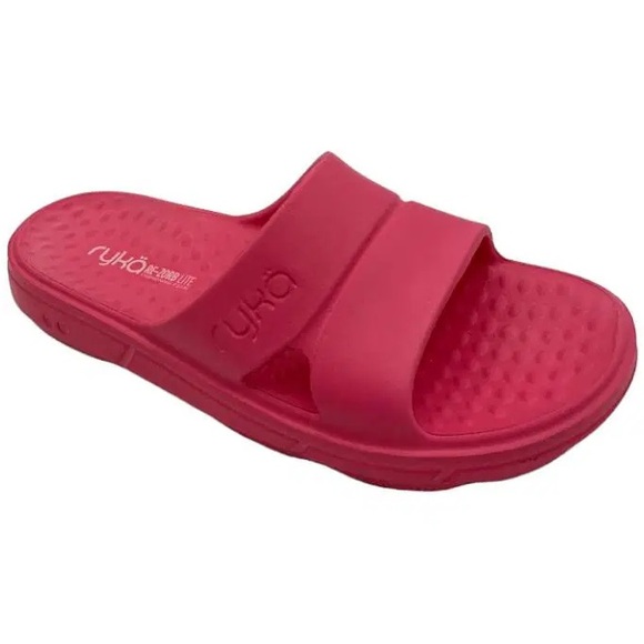 Ryka Shoes - Ryka 7M Vibrant Pink Slide Sandals